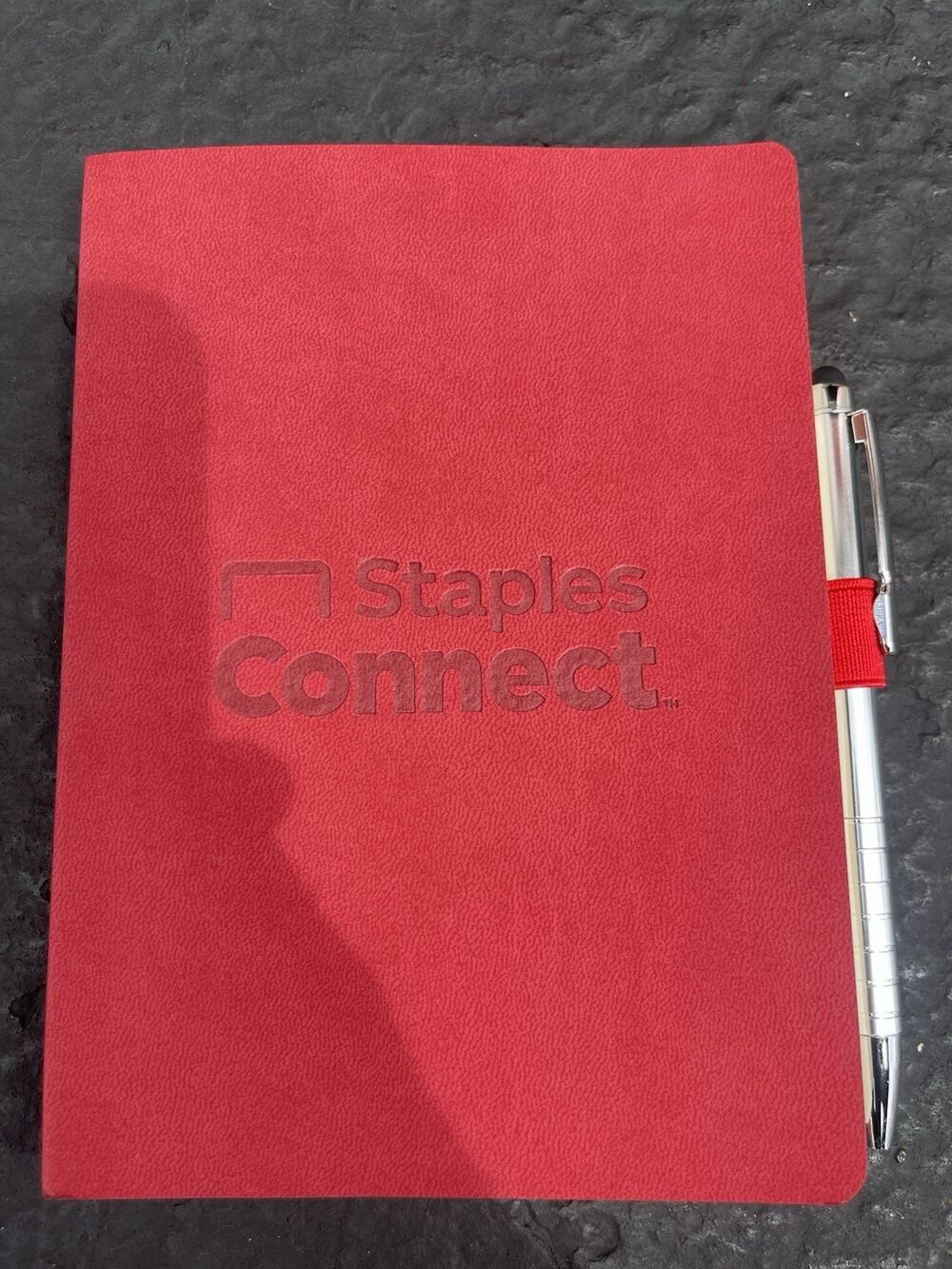 Staples Connect 3-in-1 Bundle Wireless Charger + Journal + Tote Bag New